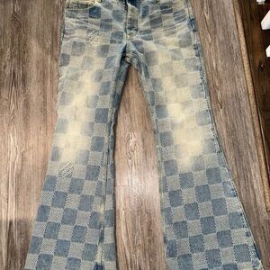 Louis Vuitton Damier Denim Skate Pants - Mens